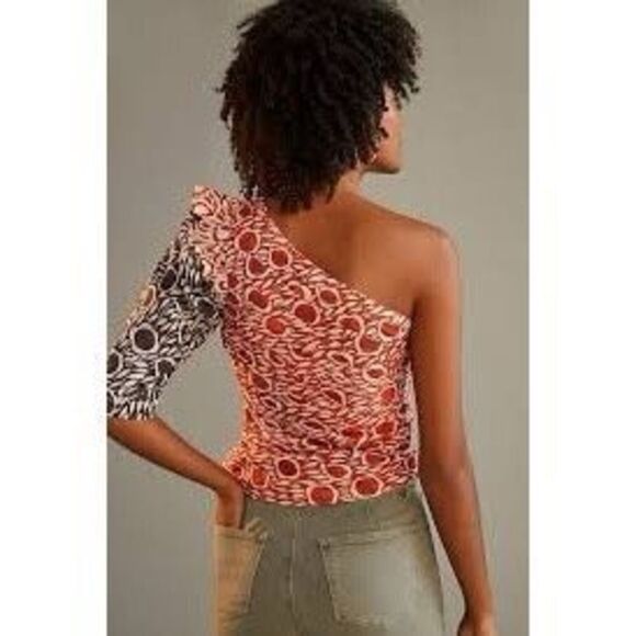 Cecilia Pettersson Printed One-Shoulder Blouse - Picture 3 of 10